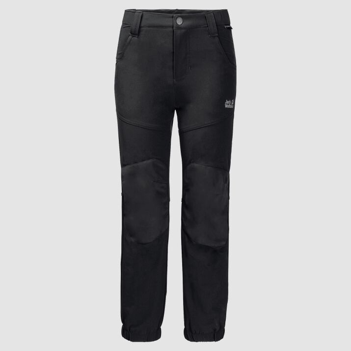 Pantalón Invierno Jack Wolfskin Rascal Niños Negros Mexico-9628175